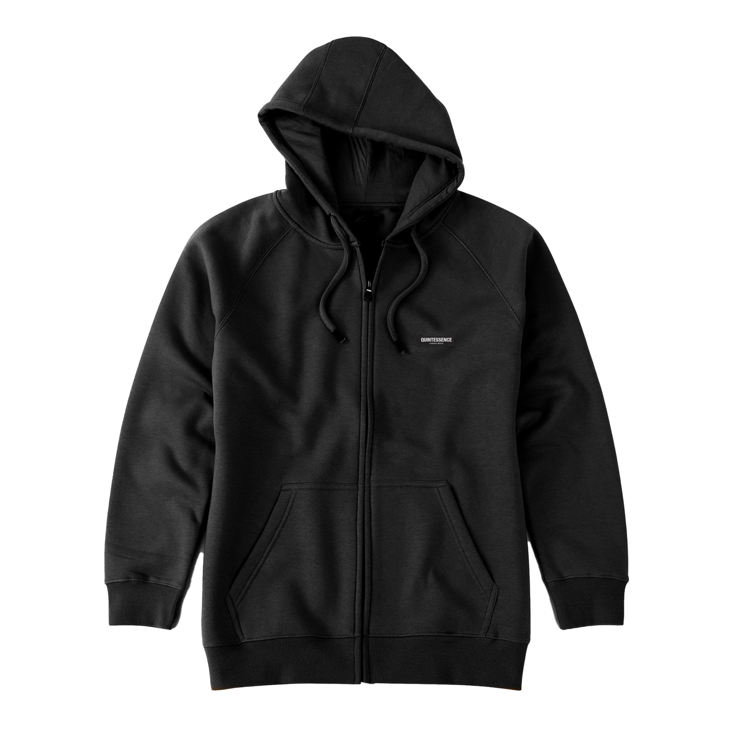 Zipped Brushed Fleece Hoodie