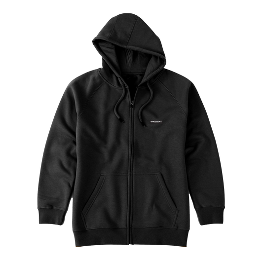 Zipped Brushed Fleece Hoodie